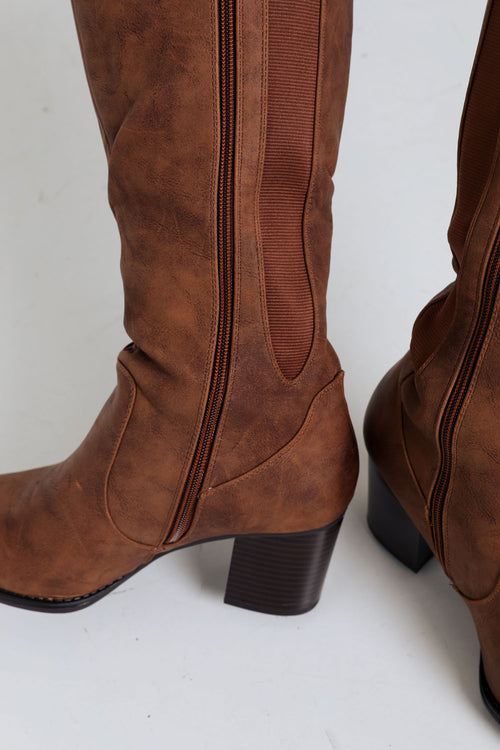  Klassische Stiefel mit Absatz-Paprika-7