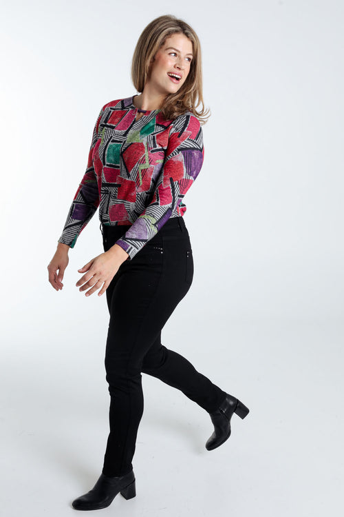 Pantalon slim Louise L32-Paprika-9
