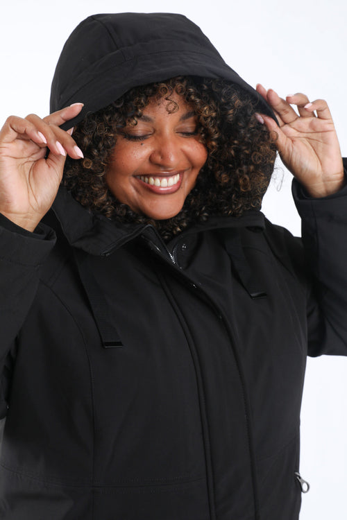 Uni Parka mit Kapuze-Paprika-7