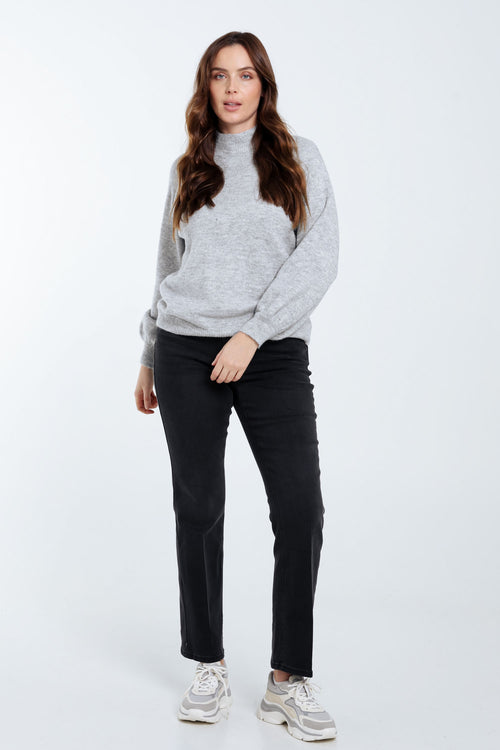 Einfarbiger Pullover mit Lurex-Paprika-8