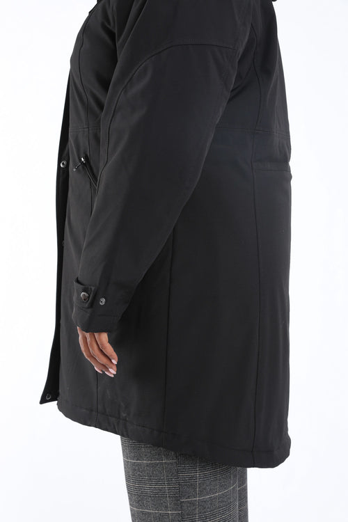 Uni Parka mit Kapuze-Paprika-6