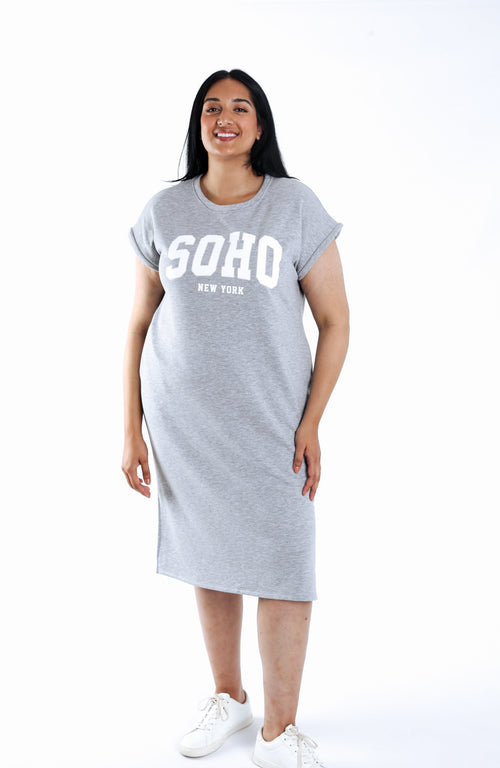 Robe t-shirt imprimé Soho-Paprika-1