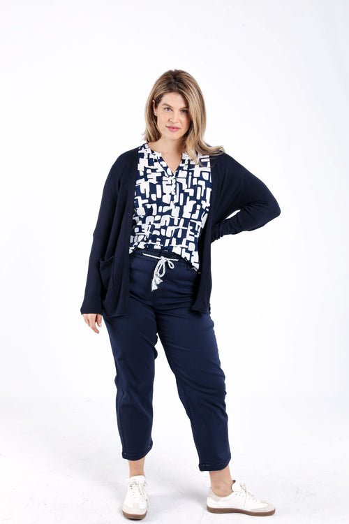 Cardigan fin en viscose uni-Paprika-9