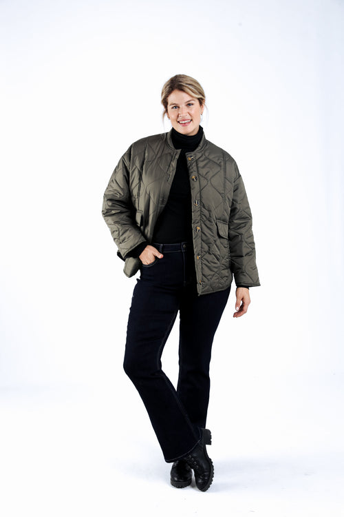 Kurz gesteppte Steppjacke in Uni-Paprika-8