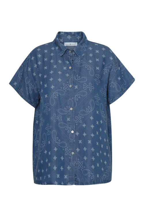 Bedrucktes Lyocell-Hemd mit Bandana-Muster-Paprika-11