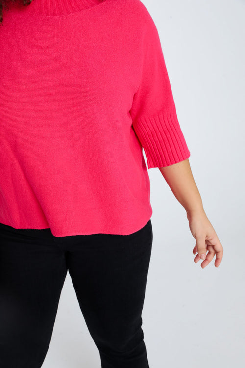 Pull uni en viscose-Paprika-6