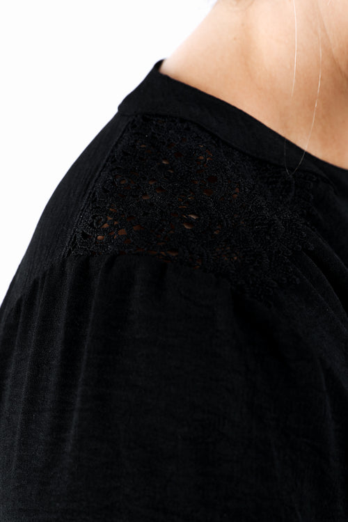 Uni-Bluse mit Spitze-Paprika-4