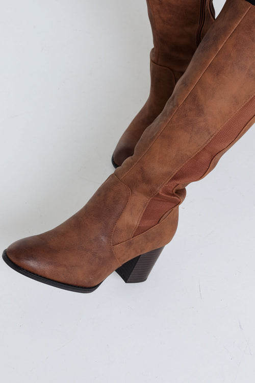  Klassische Stiefel mit Absatz-Paprika-5