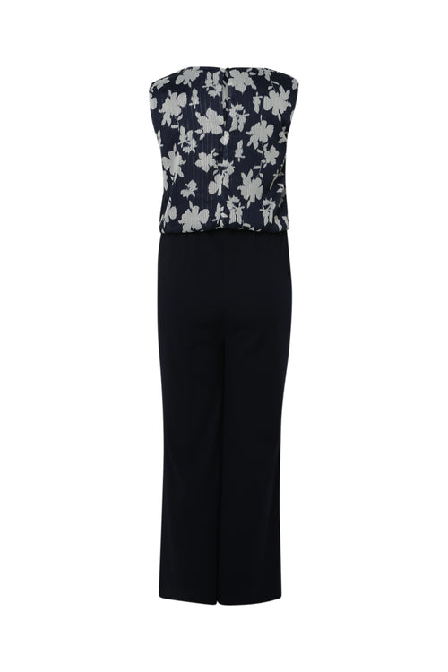 Zweiteiliger Jumpsuit mit Blumenmuster und Lurex-Paprika-11