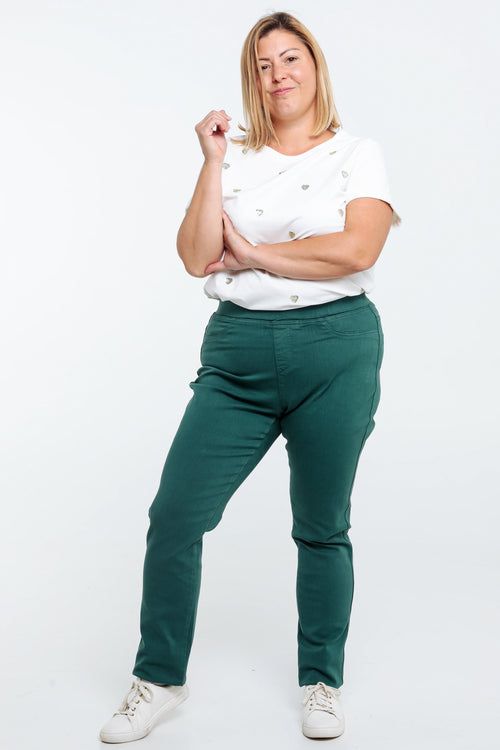 Unifarbene Slim-Fit-Jegging „Lolly“ L 32-Paprika-6