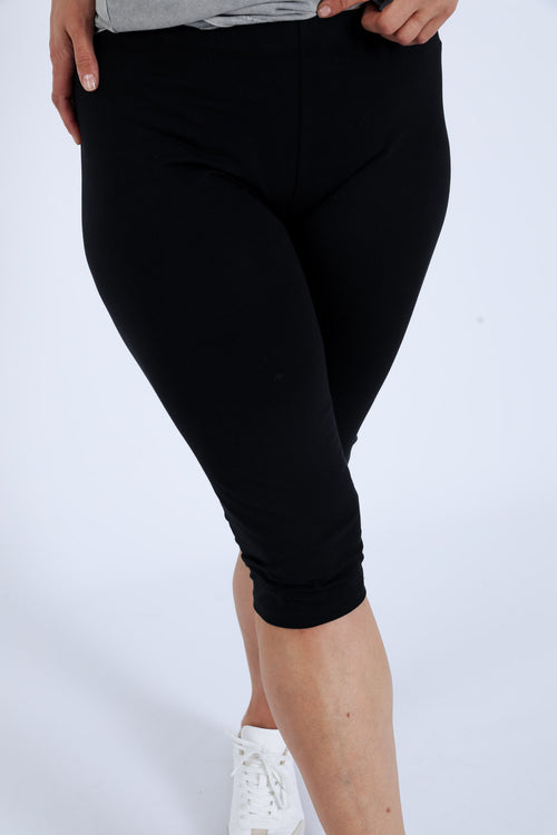 Legging aus einfarbigem Baumwollstoff-Paprika-6