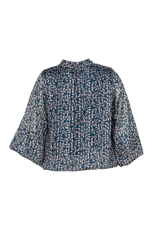 Blouse imprimé feuilles-Paprika-11