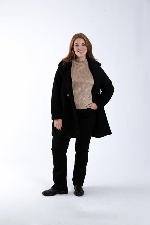 T-shirt imprimé animal avec lurex-Paprika-7