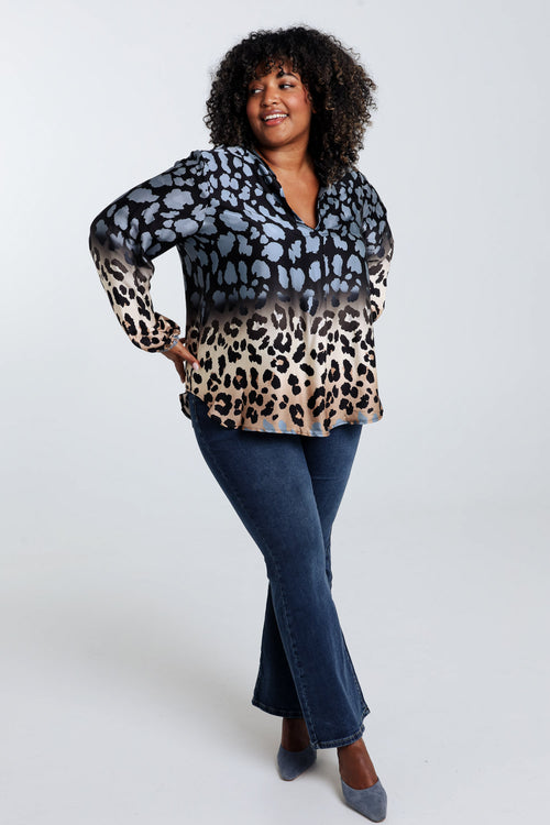 Viskosebluse mit Animal-Print-Paprika-7