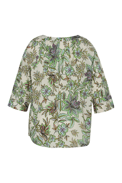 Baumwollbluse mit floralem Muster-Paprika-11