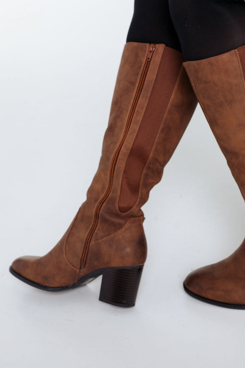  Klassische Stiefel mit Absatz-Paprika-4