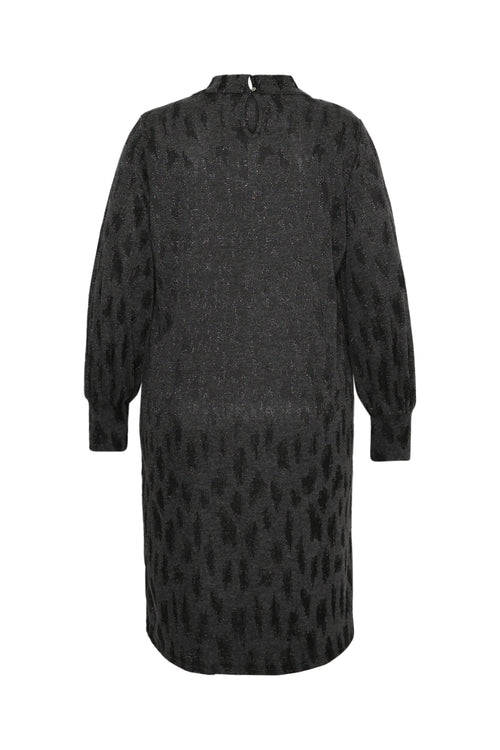 Kleid mit Jacquard-Leopardenmuster-Paprika-10