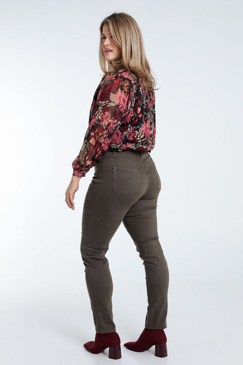 Slim-Fit-Hose „Louise“ L32 mit Strass-Paprika-2
