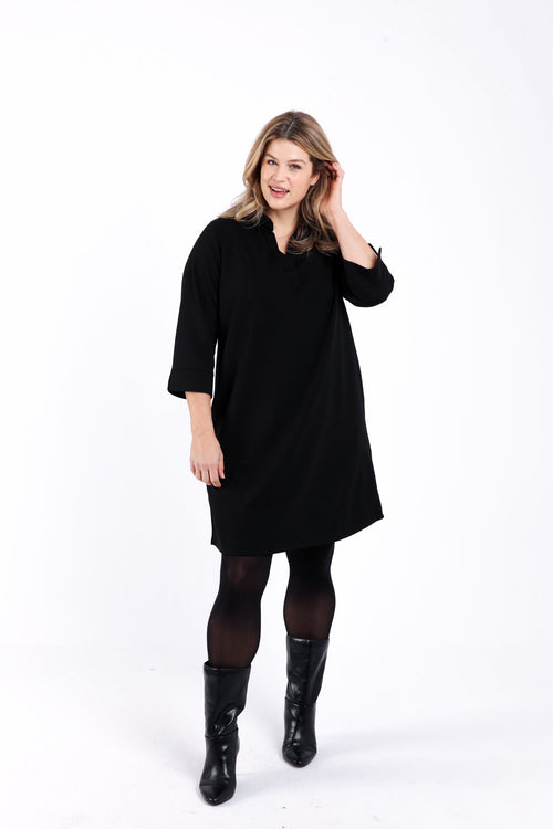 Einfarbiges kurzes Kleid-Paprika-7