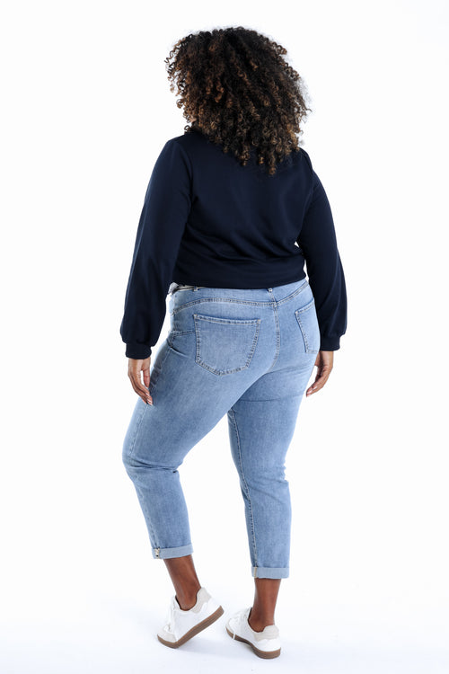Jeans Louise slim 3/4 mit Fantasie-Gürtel-Paprika-3
