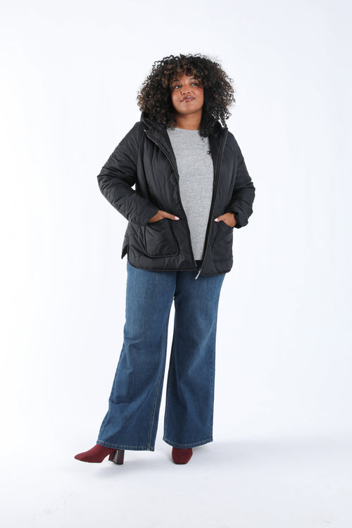 Uni einfarbiges T-Shirt aus warmem Strick mit Schmuckdetail-Paprika-7