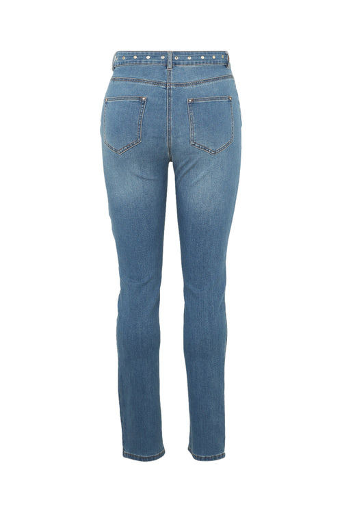Slim-Fit-Jeans „Louise“ L32 Ösendetail an Gürtel und Taschen-Paprika-11