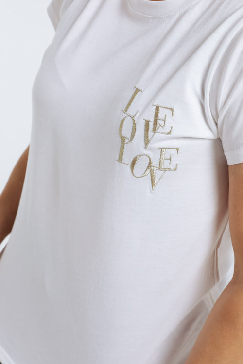Baumwoll-T-Shirt mit Love-Stickerei-Paprika-6