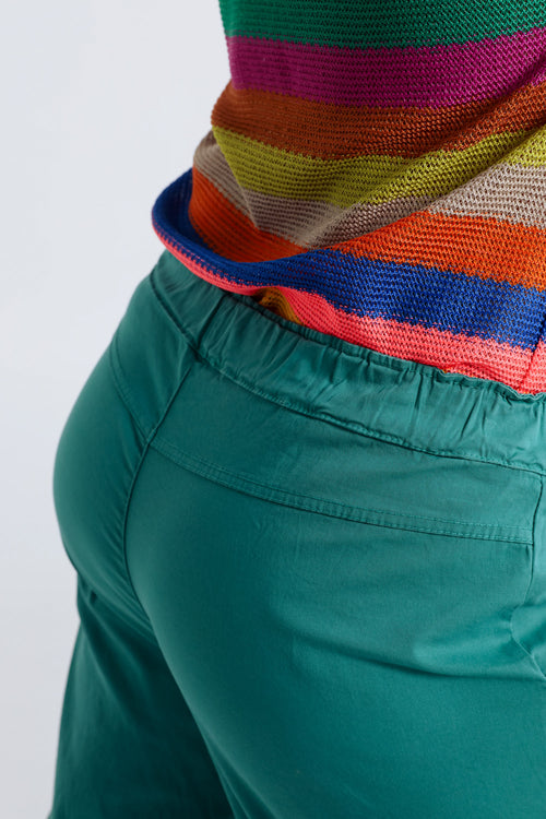 Unifarbene 7/8-Chinohose mit locker geschnittenen Hosenbeinen-Paprika-6