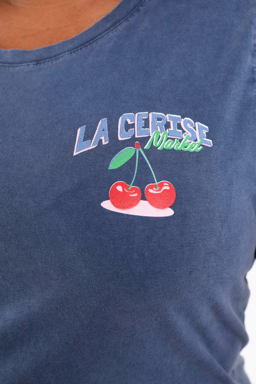 T-shirt en coton imprimé cerises-Paprika-5