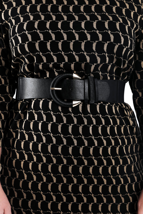 Ceinture élastiquée unie 57 cm-Paprika-2