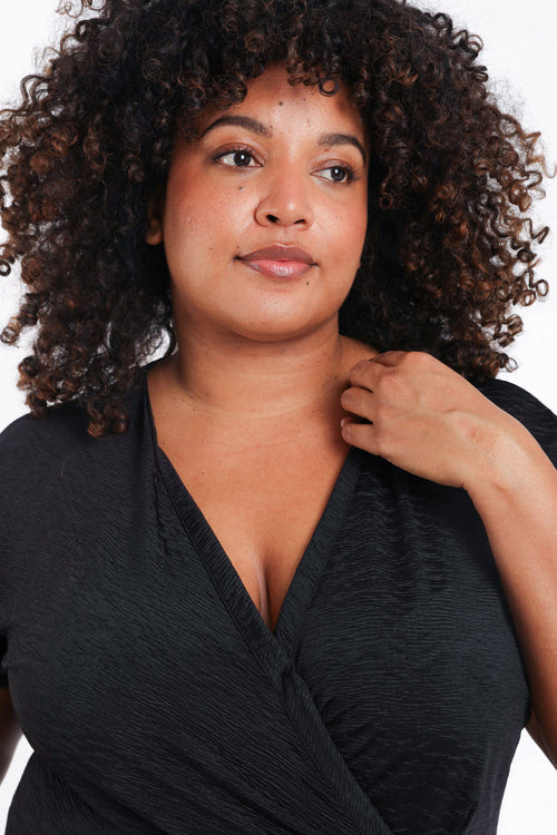 T-shirt cache-coeur uni-Paprika-4