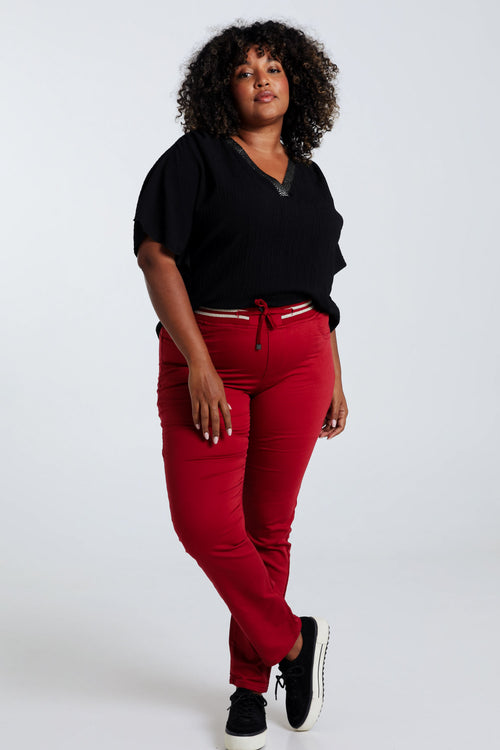 Unifarbene schmale Jeggings ‚Lolly