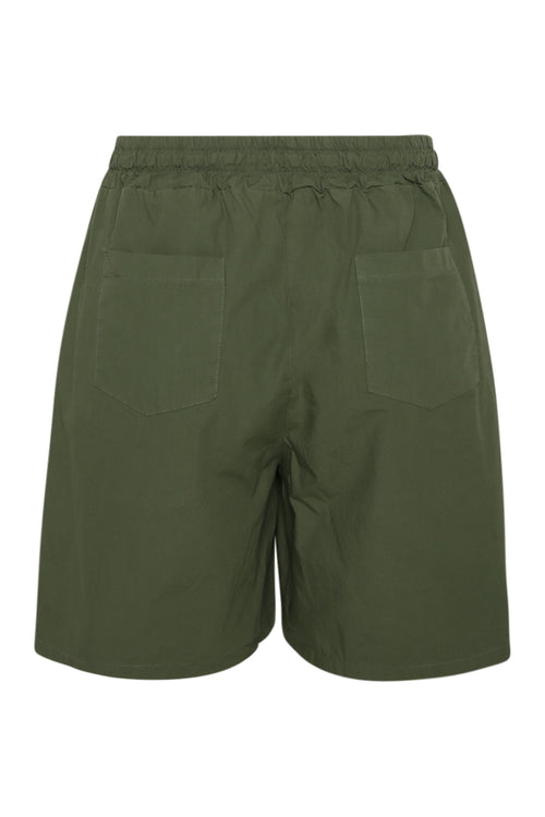 Einfarbige Baumwollshorts-Paprika-2