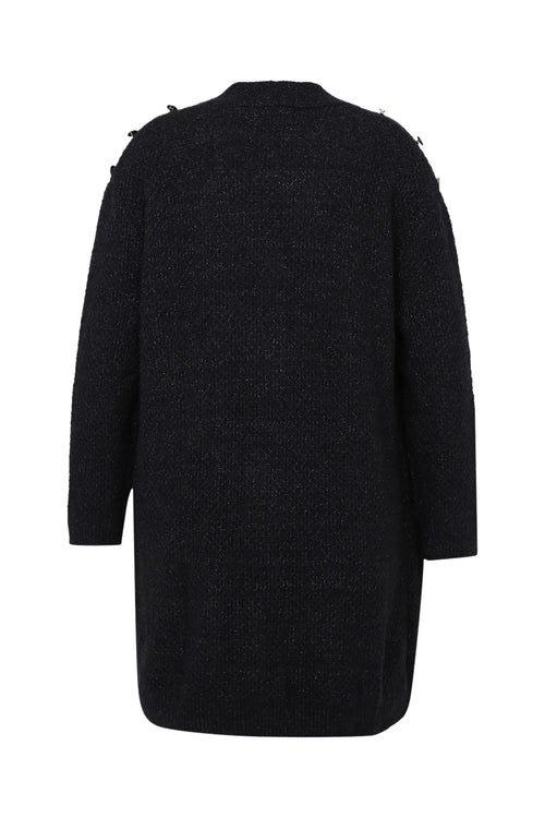 Cardigan long détail bouton-Paprika-11