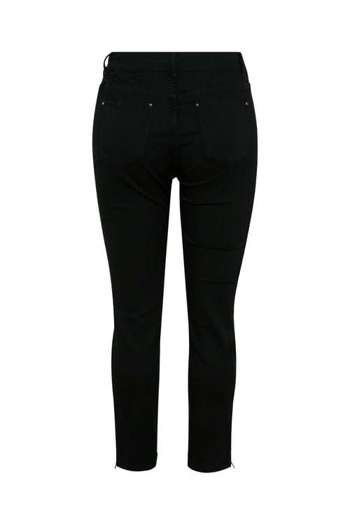 Unifarbene 7/8-Slim-Fit-Hose „Louise“ mit Reißverschluss unten an den Beinen-Paprika-11