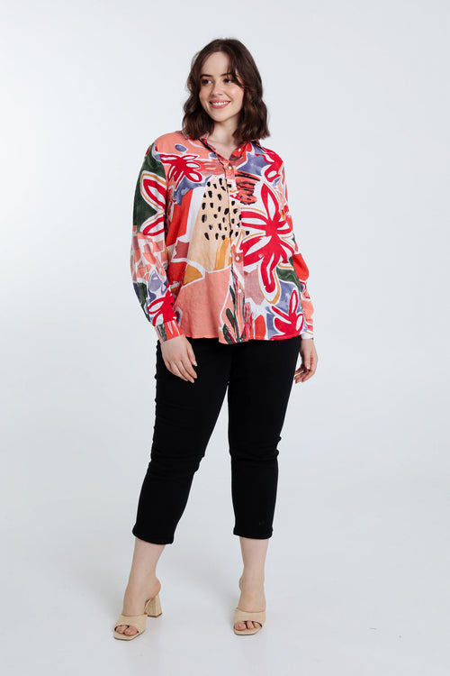 Chemise en coton-Paprika-9