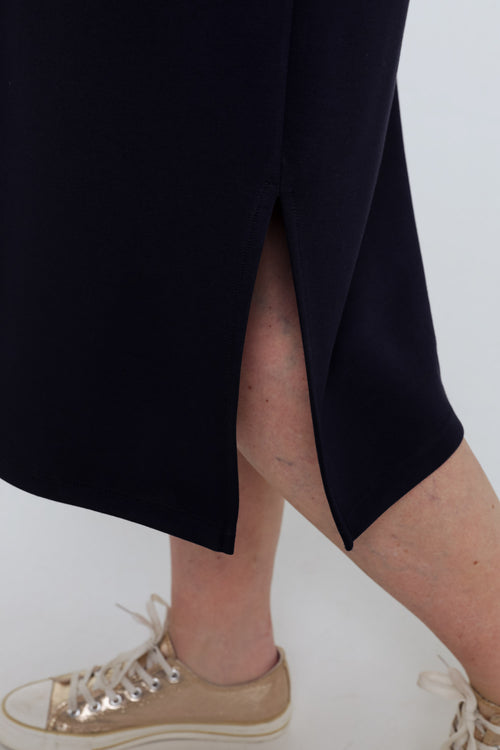 Einfarbiges Maxikleid aus Viskose-Paprika-5