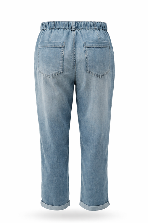 Pantalon chino en jeans-Paprika-7