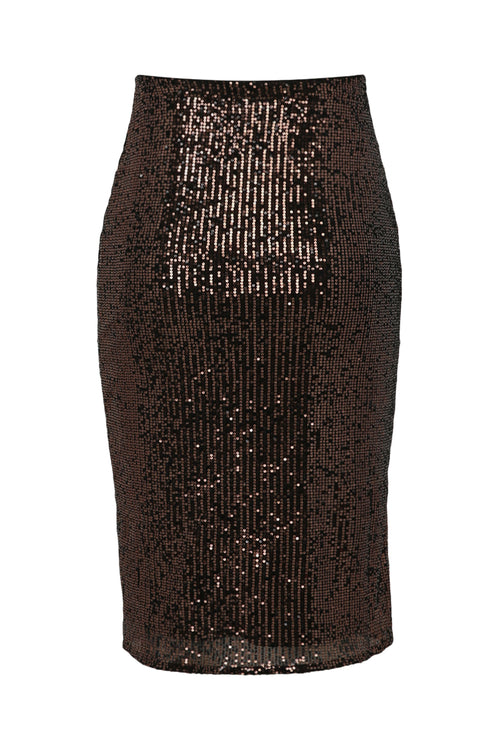 Mittellanger Paillettenrock-Paprika-11