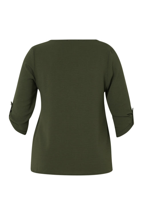 Einfarbige Bluse-Paprika-11