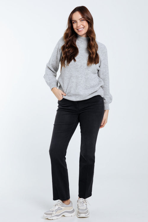 Einfarbiger Pullover mit Lurex-Paprika-7