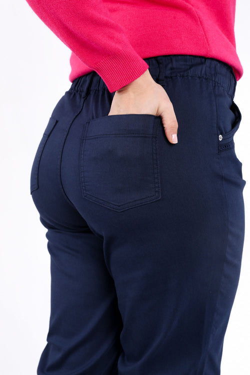 Chino en coton uni-Paprika-1