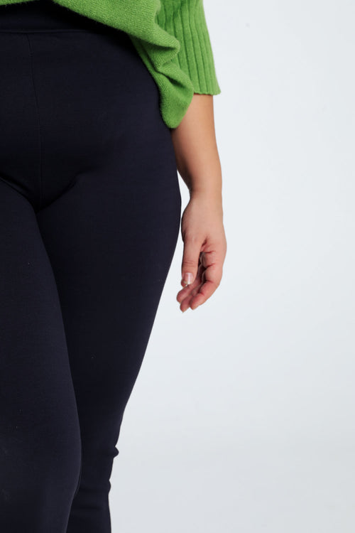 Unifarbene Slim-Fit-7/8-Milanoleggings aus Viskose-Paprika-6