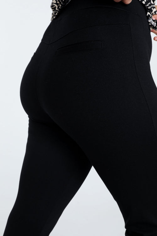 Unifarbene Slim-Fit-7/8-Milanoleggings aus Viskose-Paprika-5