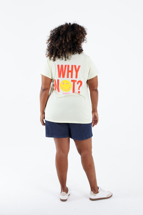 T-shirt aus Baumwolle mit Smile-Print-Paprika-2