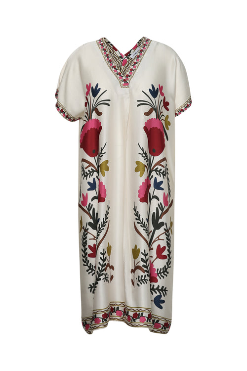 Kleid aus bedrucktem Viskosestoff im Folklore-Stil-Paprika-10