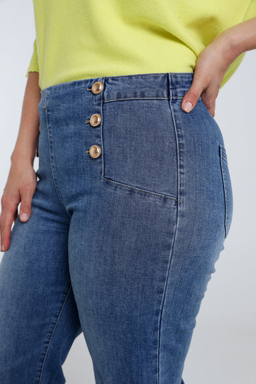 Weite Jeans mit 6 Knöpfen-Paprika-3