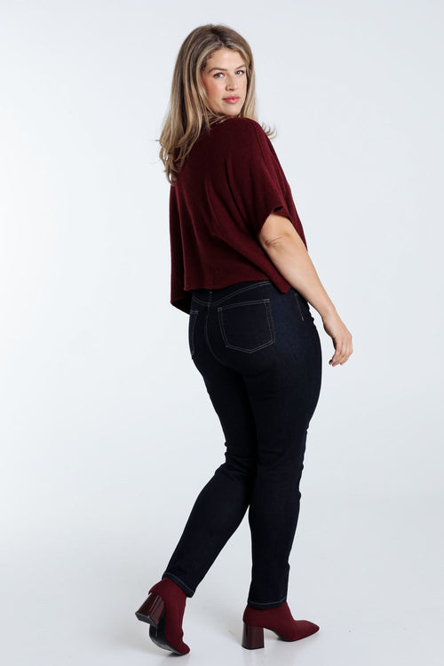 Slim-Fit-Jeans „Louise“ L32 mit 5 Taschen-Paprika-2