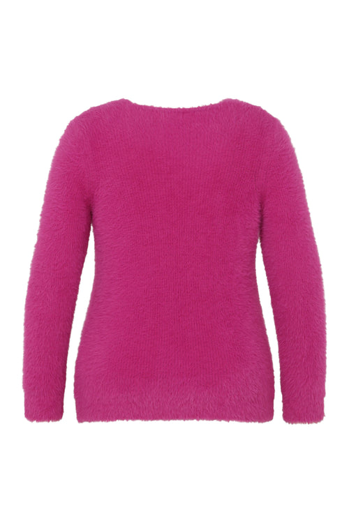 Unifarbener Pullover-Paprika-11