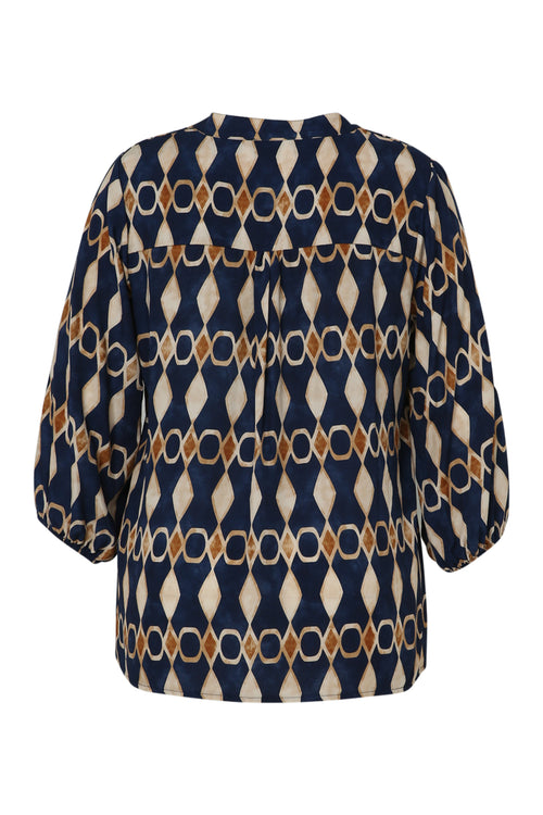 Bluse aus Viskose mit grafischem Print-Paprika-11